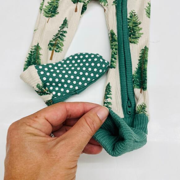 NWT Angel Dear 3-6M Forest Trees PJs - Picture 3 of 4